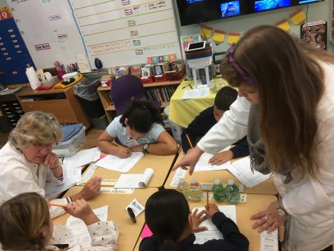 Liz O'Neill Running the Respiration Module at local school