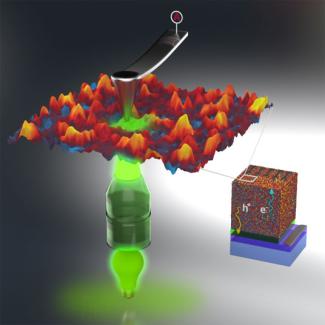 Conducting AFM measures nanoscale charge transport.