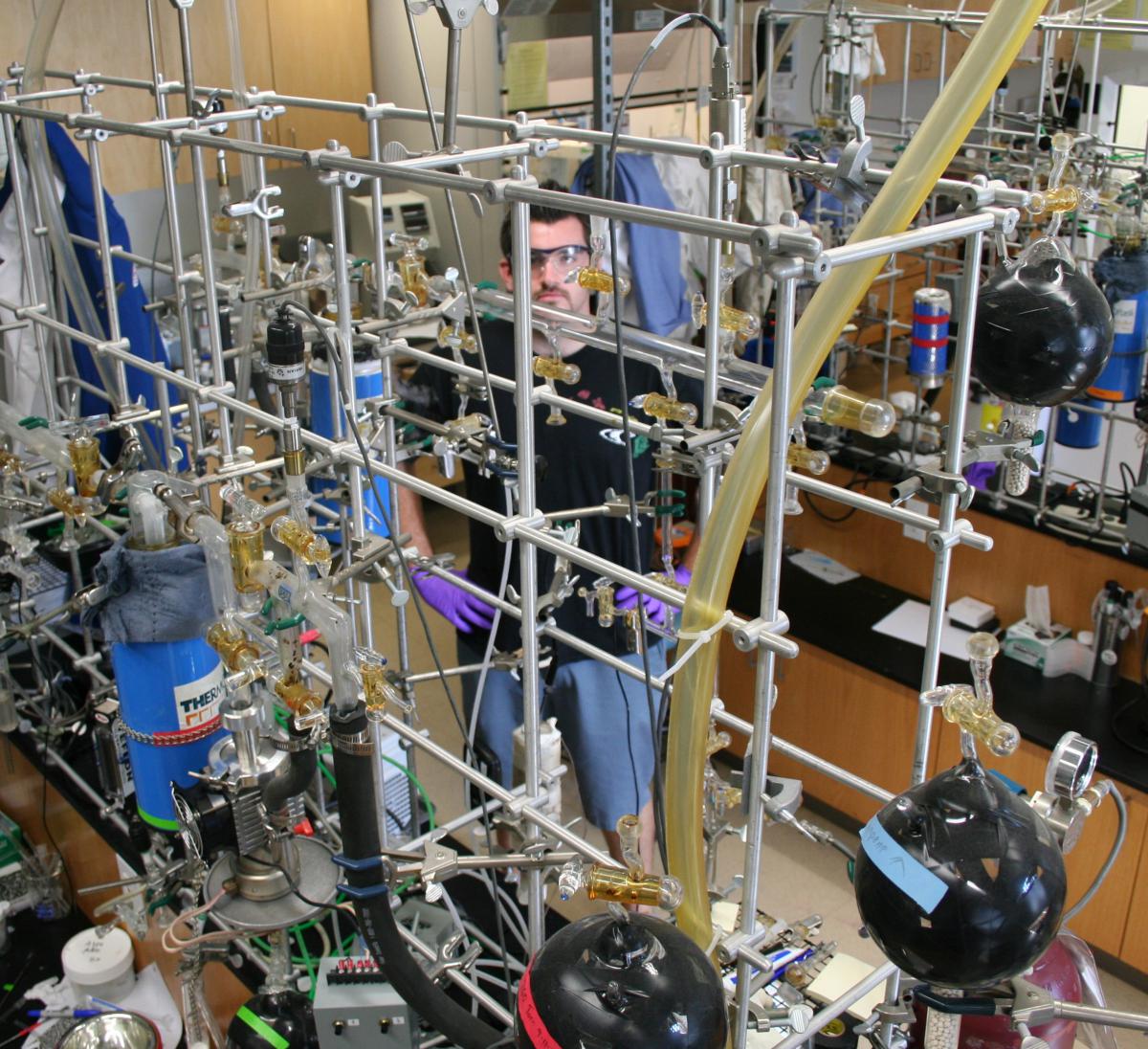 Joseph Sirianni in the Lab